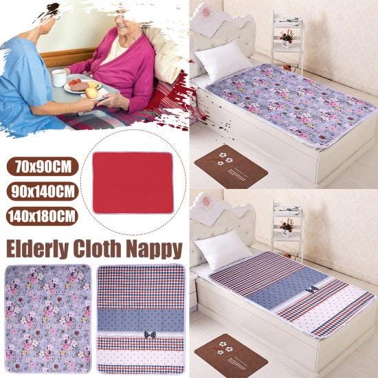3-layer Urine Mat Reusable Adult Diaper Liners Cloth Baby Nappy Diaper Pad Washable THicken Urine Mat