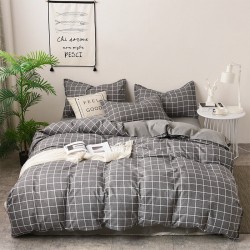 Plant Cashmere Four-piece Bedding Sets Quilt Cover Simple Quilt Cover Bed Sheet Pillowcase Duvet Cover Sets