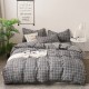Plant Cashmere Four-piece Bedding Sets Quilt Cover Simple Quilt Cover Bed Sheet Pillowcase Duvet Cover Sets