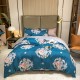 Plant Cashmere Four-piece Bedding Sets Quilt Cover Simple Quilt Cover Bed Sheet Pillowcase Duvet Cover Sets
