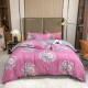 Plant Cashmere Four-piece Bedding Sets Quilt Cover Simple Quilt Cover Bed Sheet Pillowcase Duvet Cover Sets