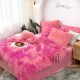 Fluffy Duvet Cover Marble Print Faux Fur Duvet Cover Ultra Soft Velvet Ombre Shaggy Bedding Teddy Fleece Duvet Cover Set